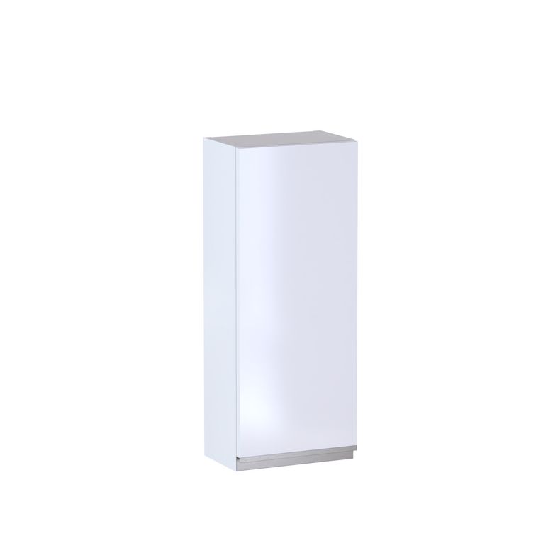 Meuble haut de salle de bains H.75 cm, 1 porte, décor verni laqué FORMEO