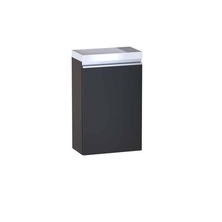 Lave main 1 porte Formeo noir mat P/ino H60xL40xP22 D Main Image