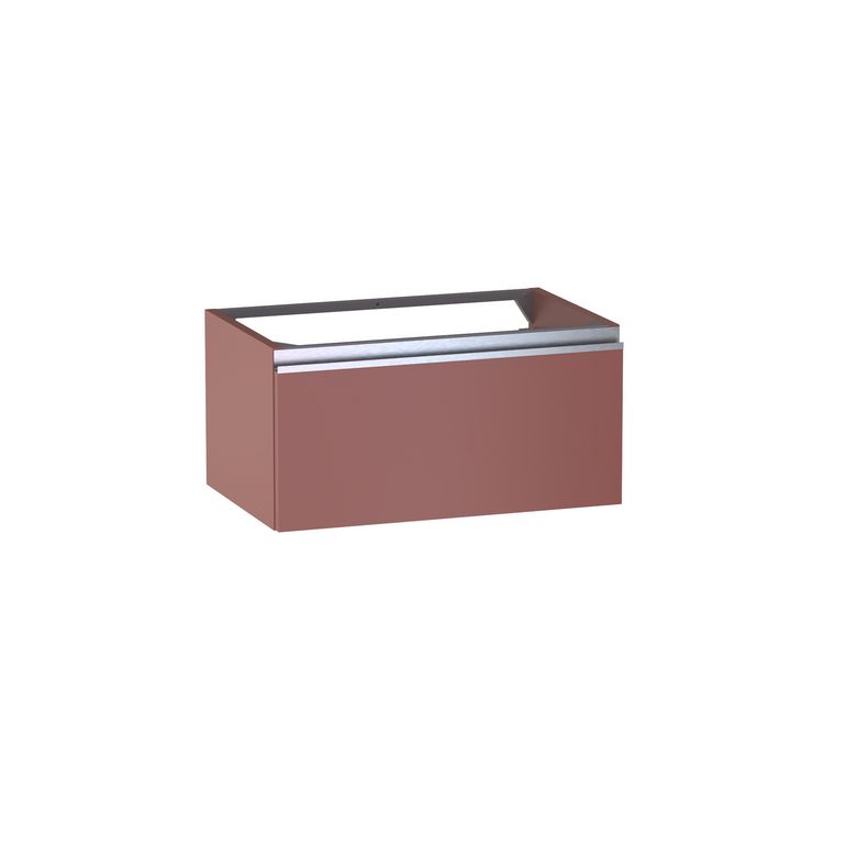 Meuble sous-vasque gain de place L.60 cm, 1 tiroir, décor uni FORMEO