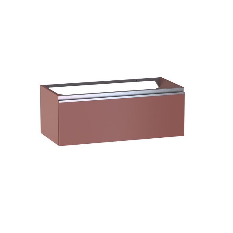Meuble sous-vasque gain de place L.80 cm, 1 tiroir, décor uni FORMEO