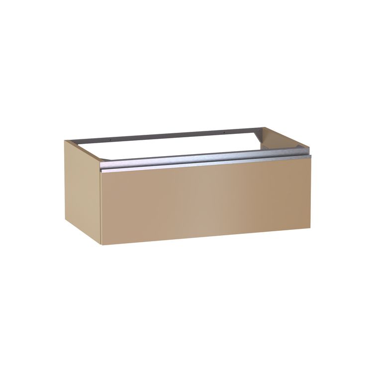 Meuble sous-vasque L.80 cm, 1 tiroir, décor verni laqué FORMEO