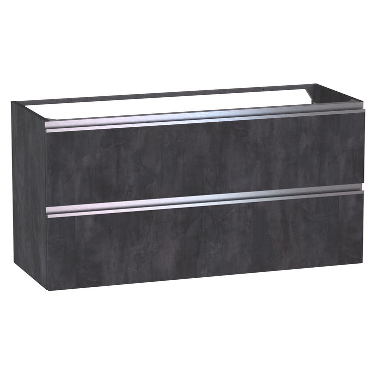 Meuble sous-vasque L.120 cm, 2 tiroirs, décor naturel FORMEO