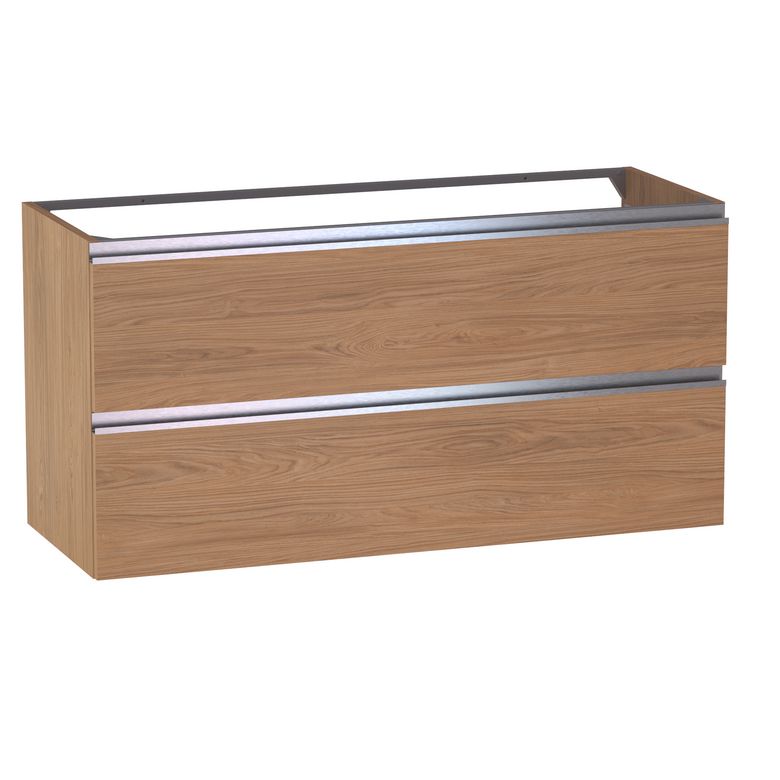 Meuble sous-vasque L.120 cm, 2 tiroirs, décor naturel FORMEO
