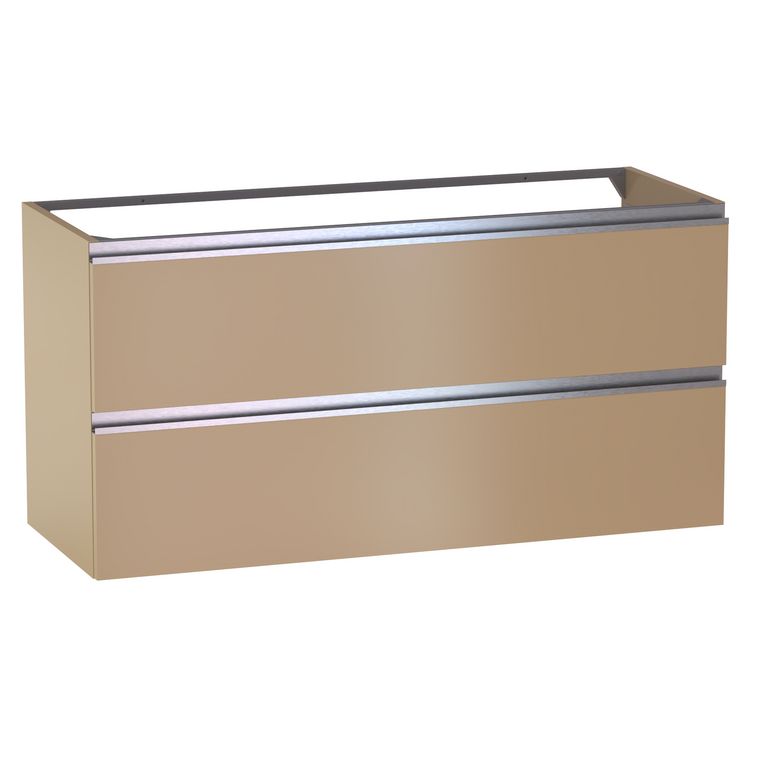 Meuble sous-vasque L.120 cm, 2 tiroirs, décor verni laqué FORMEO