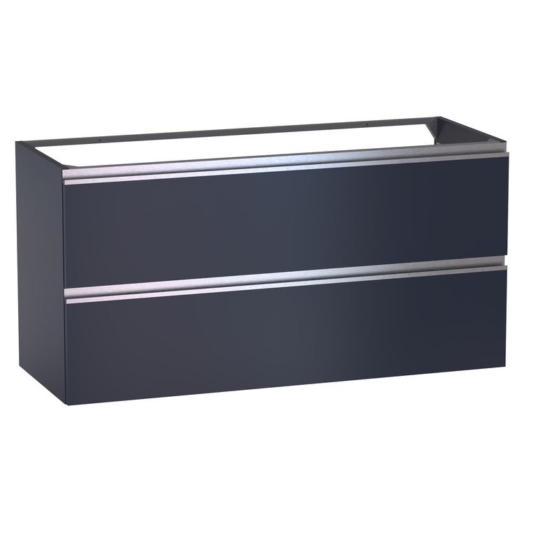 Meuble sous-vasque L.120 cm, 2 tiroirs, décor verni laqué FORMEO