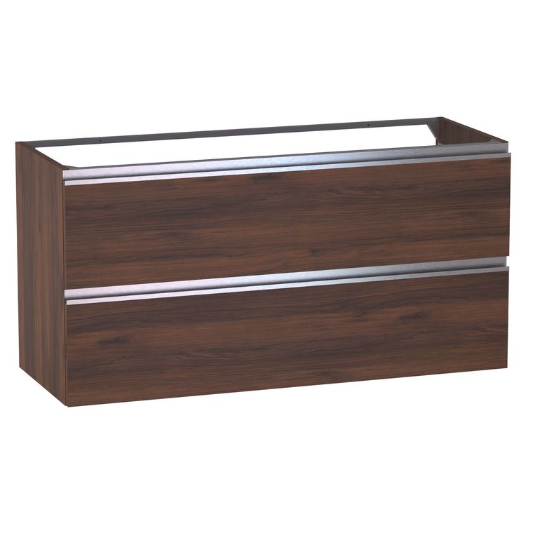 Meuble sous-vasque L.120 cm, 2 tiroirs, décor naturel FORMEO