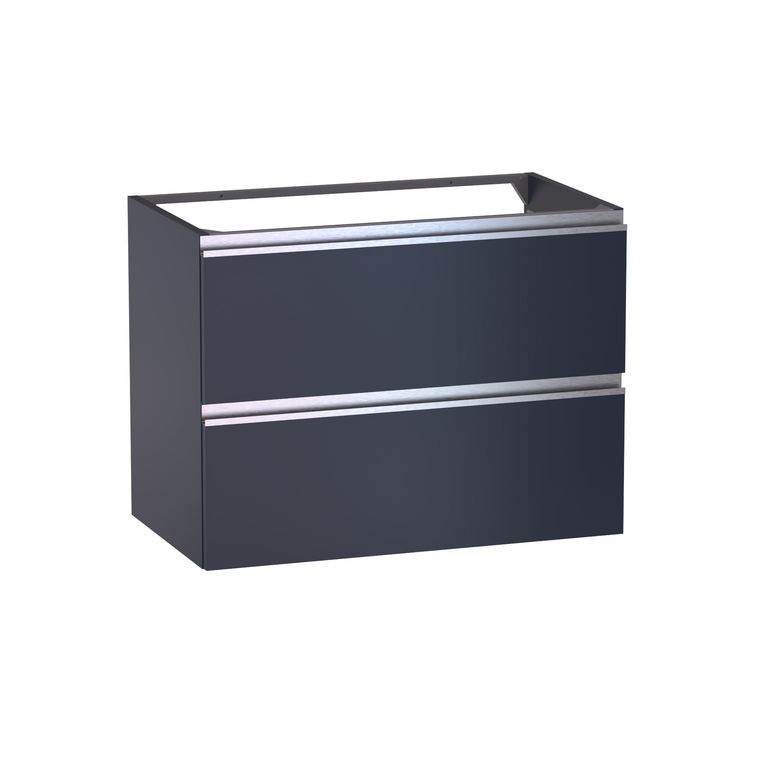 Meuble sous-vasque L.80 cm, 2 tiroirs, décor verni laqué FORMEO