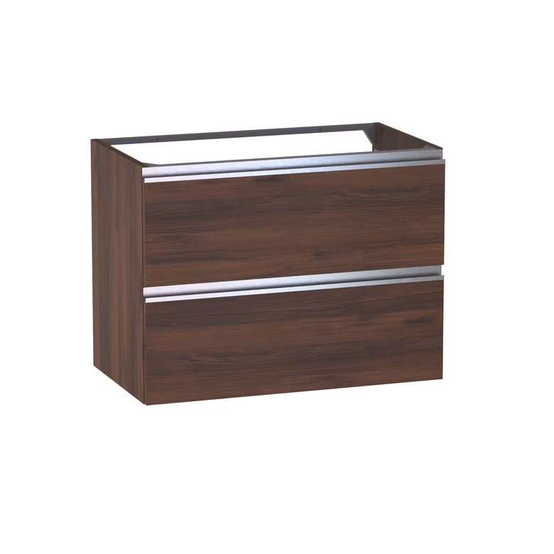 Meuble sous-vasque L.80 cm, 2 tiroirs, décor naturel FORMEO