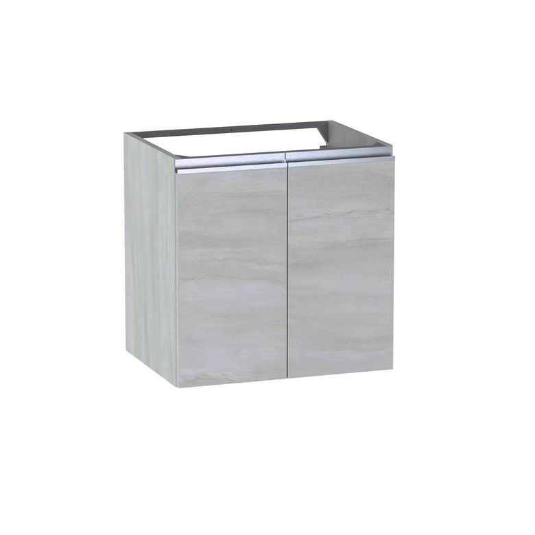 Meuble sous-vasque L.60 cm, 2 portes, décor naturel FORMEO