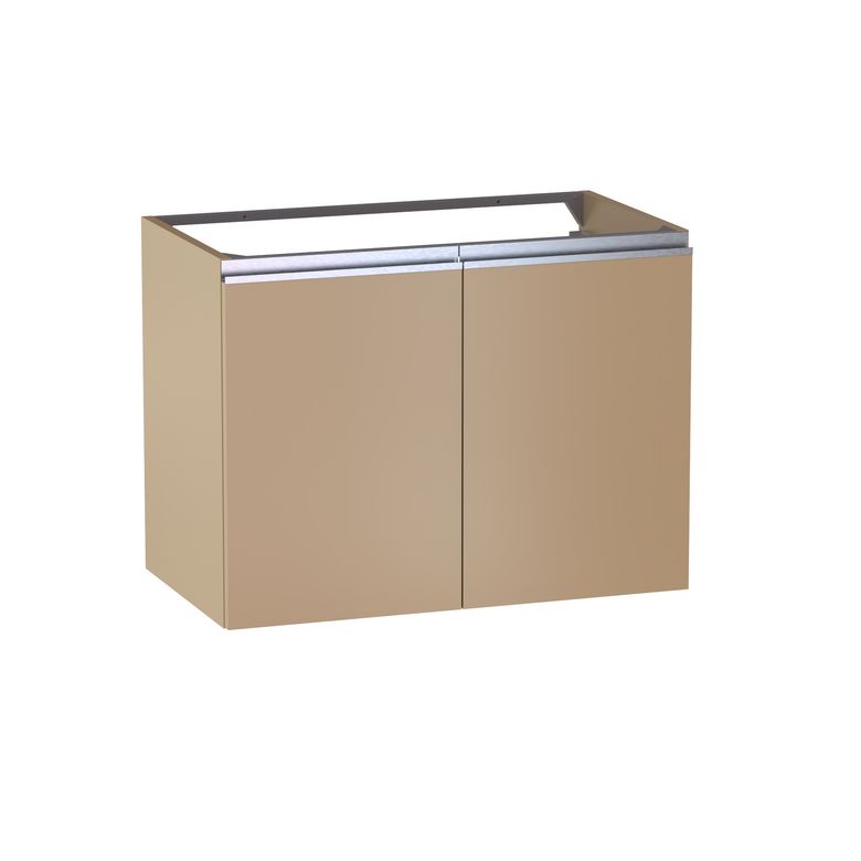 Meuble sous-vasque L.80 cm, 2 portes, décor verni laqué FORMEO