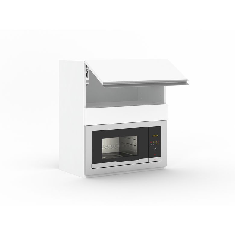 Meuble haut de cuisine pour micro-ondes, 1 abattant