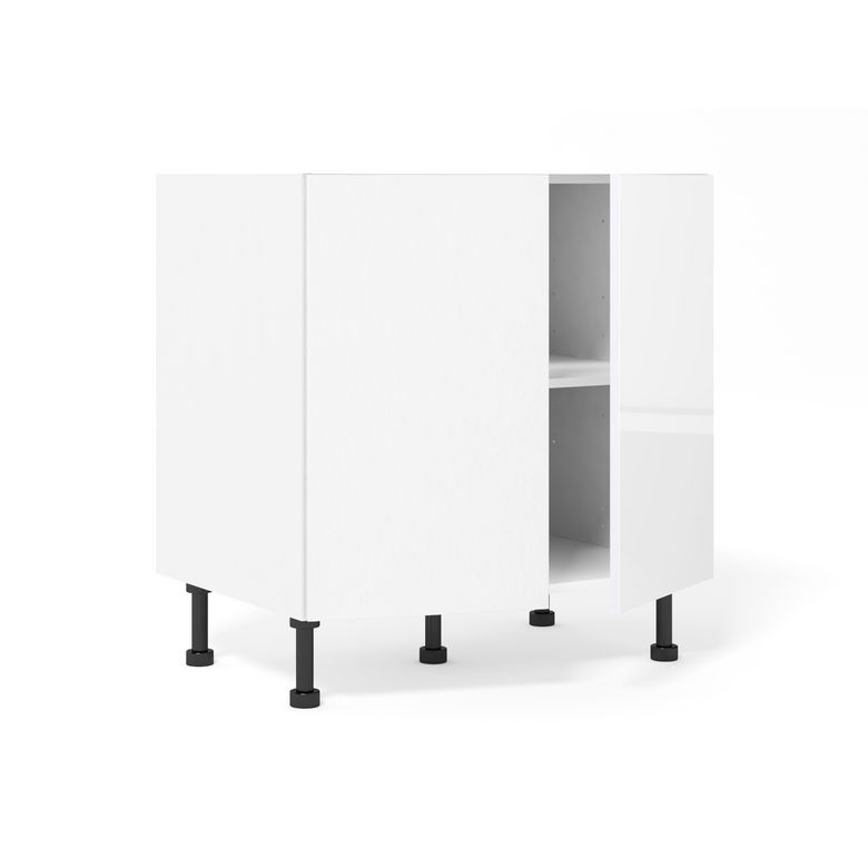 Meuble bas de rangement de cuisine 2 portes, 1 tablettes