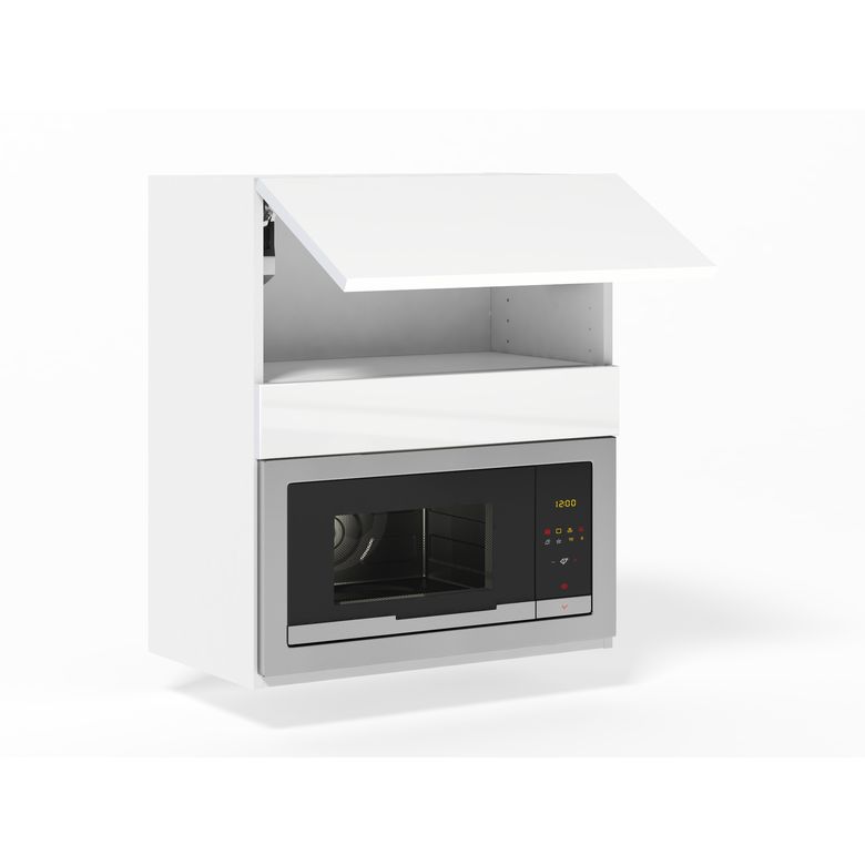 Meuble haut de cuisine pour micro-ondes, 1 abattant