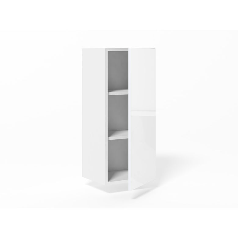 Meuble haut de rangement H.91 cm - 1 porte, 2 tablettes