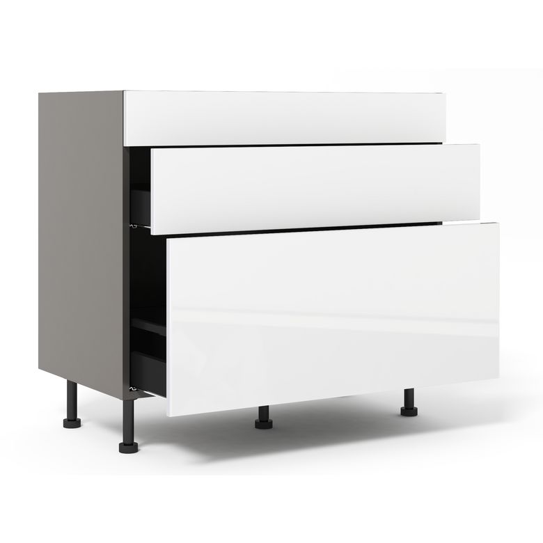 Meuble bas 1 casserolier+1 tiroir+1 faux tiroir