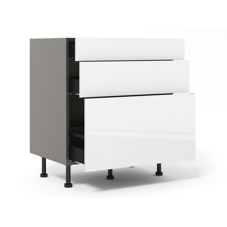 Meuble bas 1 casserolier + 2 tiroirs