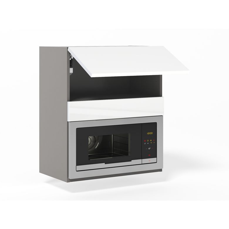 Meuble haut de cuisine pour micro-ondes, 1 abattant