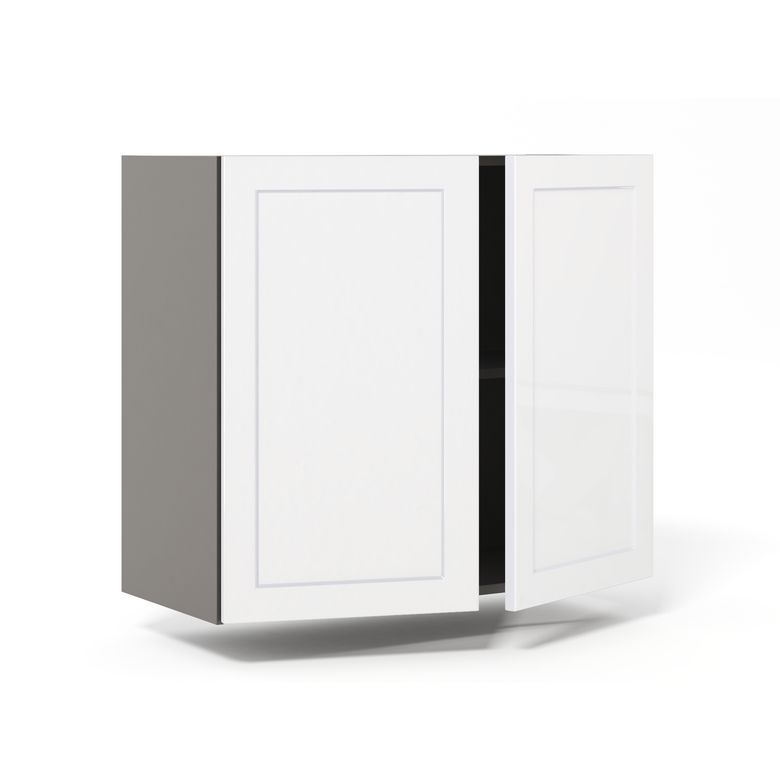 Meuble haut de rangement de cuisine 2 portes, 1 tablette