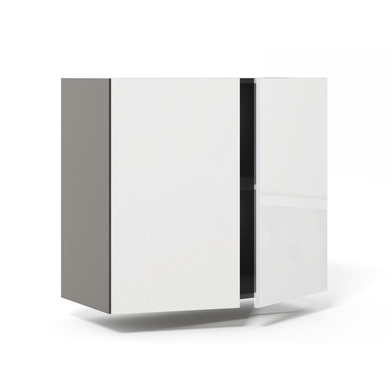 Meuble haut de rangement de cuisine 2 portes, 1 tablette