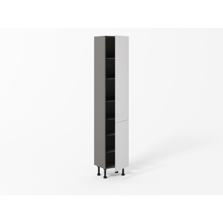 Colonne de cuisine 2 portes assemblées et 6 tablettes