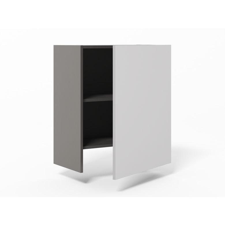 Meuble haut pour hotte tiroir 1 porte, 1 tablette