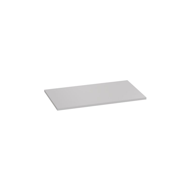 Plan de toilette mélaminé décor verni laqué gris lune FORMEO