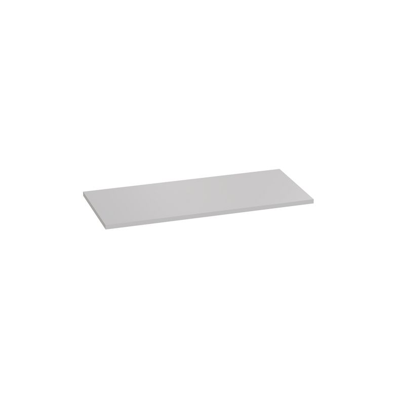 Plan de toilette mélaminé décor verni laqué gris lune FORMEO