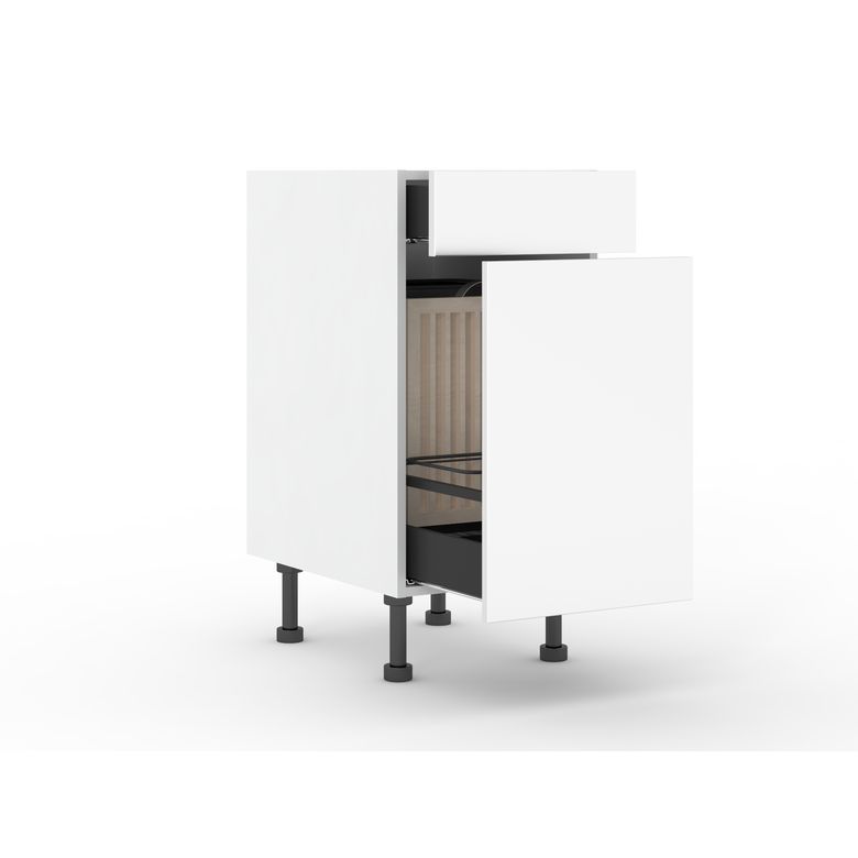 Bas pain bouteilles Agile blanc H92xL40xP63 Main Image