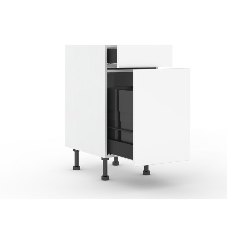 Bas tri sélectif duo Agile blanc H92xL40xP63 Main Image