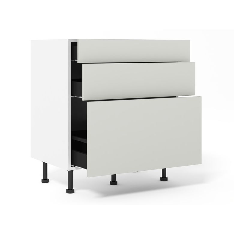 Meuble bas 1 casserolier + 2 tiroirs