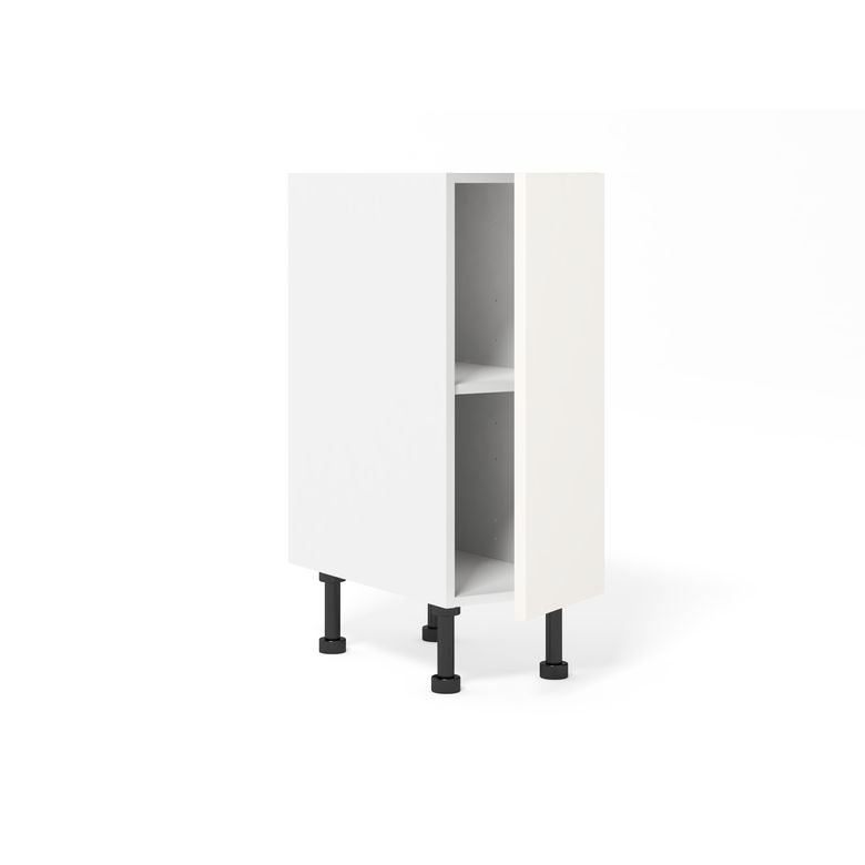 Bas 1 porte Agile blanc H92xL30xP63 D Main Image