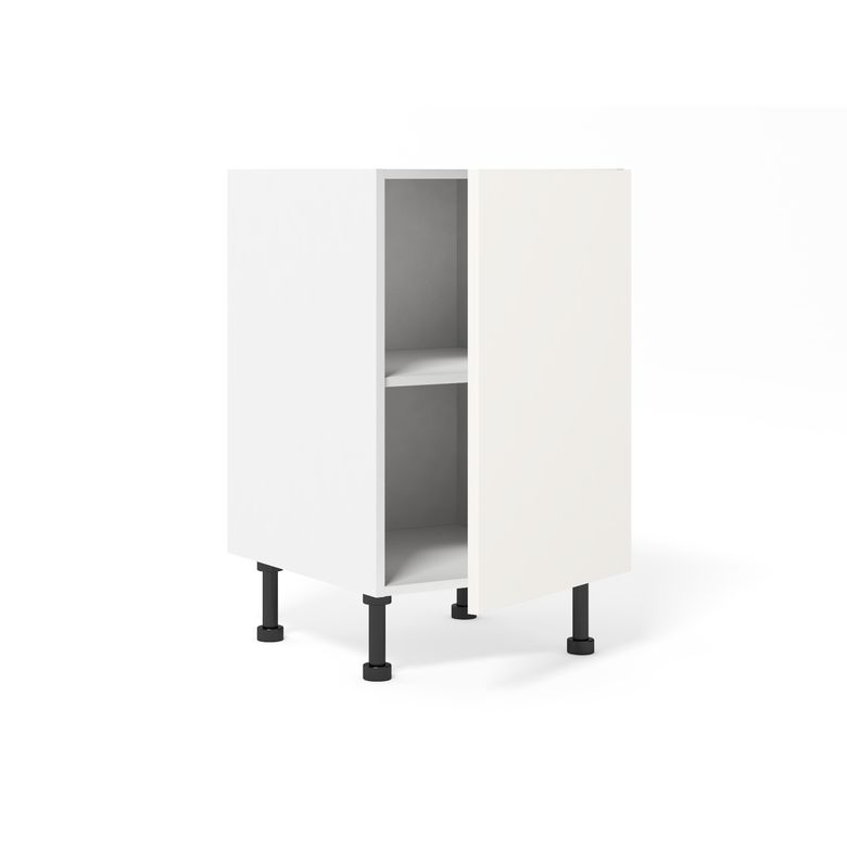 Meuble bas de rangement grande largeur 1 porte, 1 tablette