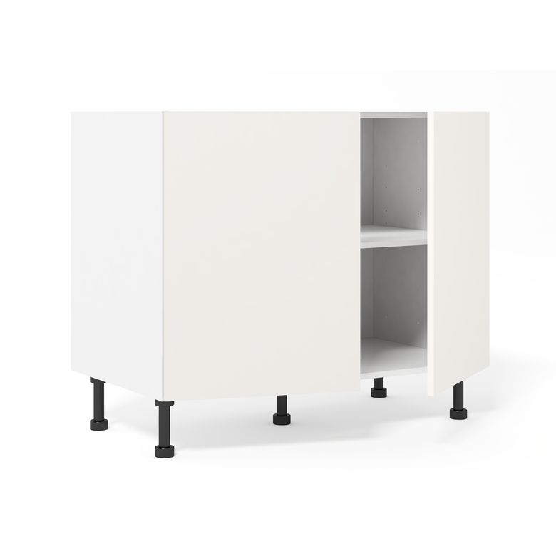 Meuble bas de rangement de cuisine 2 portes, 1 tablettes