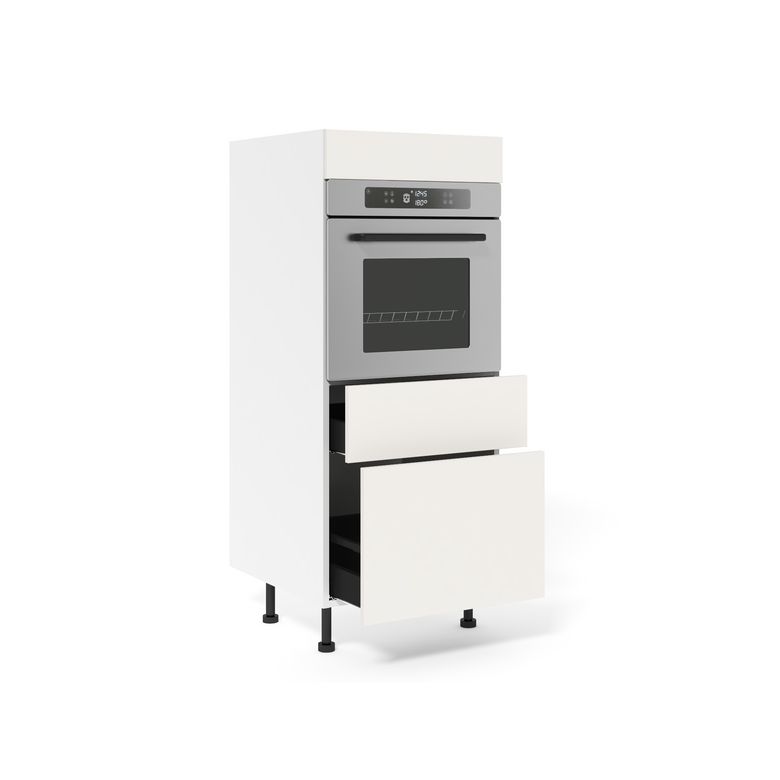 Demi-colonne four 1 cass. 1 tiroir Agile blanc H148xL60xP63 Main Image