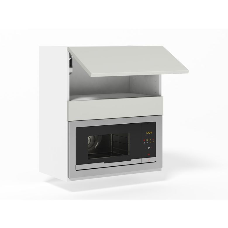 Meuble haut de cuisine pour micro-ondes, 1 abattant