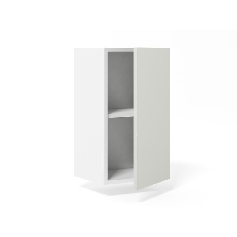 Meuble haut de rangement H.77 cm petite largeur 1 porte, 1 tablette