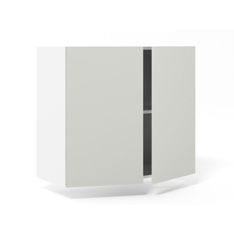 Meuble haut de rangement de cuisine 2 portes, 1 tablette