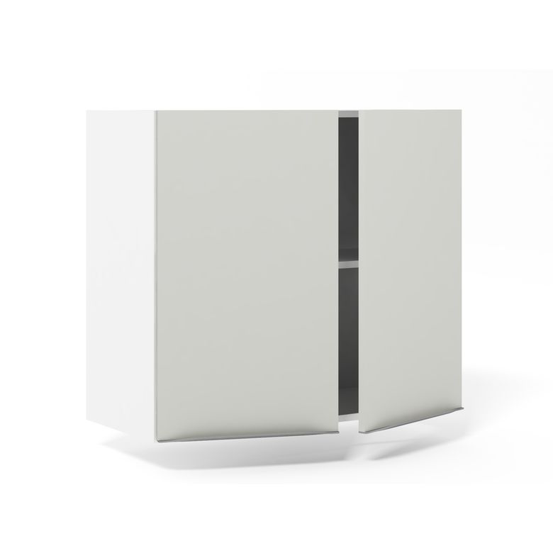 Meuble haut de rangement de cuisine 2 portes, 1 tablette