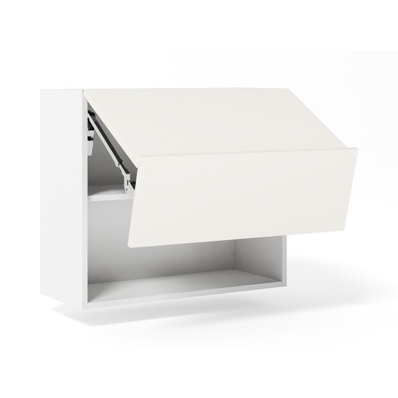 Meuble haut de cuisine 2 portes pliantes, 1 tablette