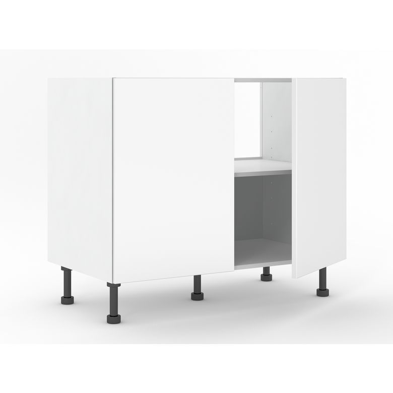 Sous évier 2 portes Agile blanc H92xL100xP63 Main Image
