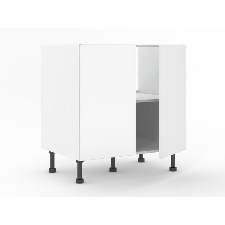Sous évier 2 portes Agile blanc H92xL80xP63 Main Image