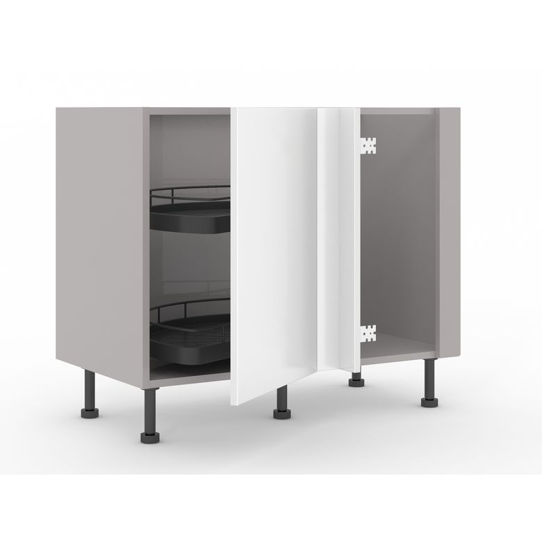 Angle bas 1 porte Agile blanc H92xL100xP63 D Main Image
