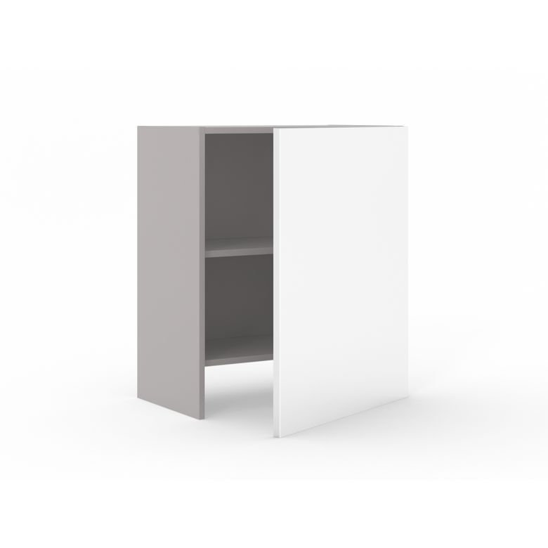 Meuble haut pour hotte tiroir 1 porte, 1 tablette