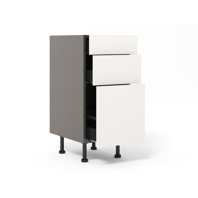 Meuble bas 1 casserolier + 2 tiroirs
