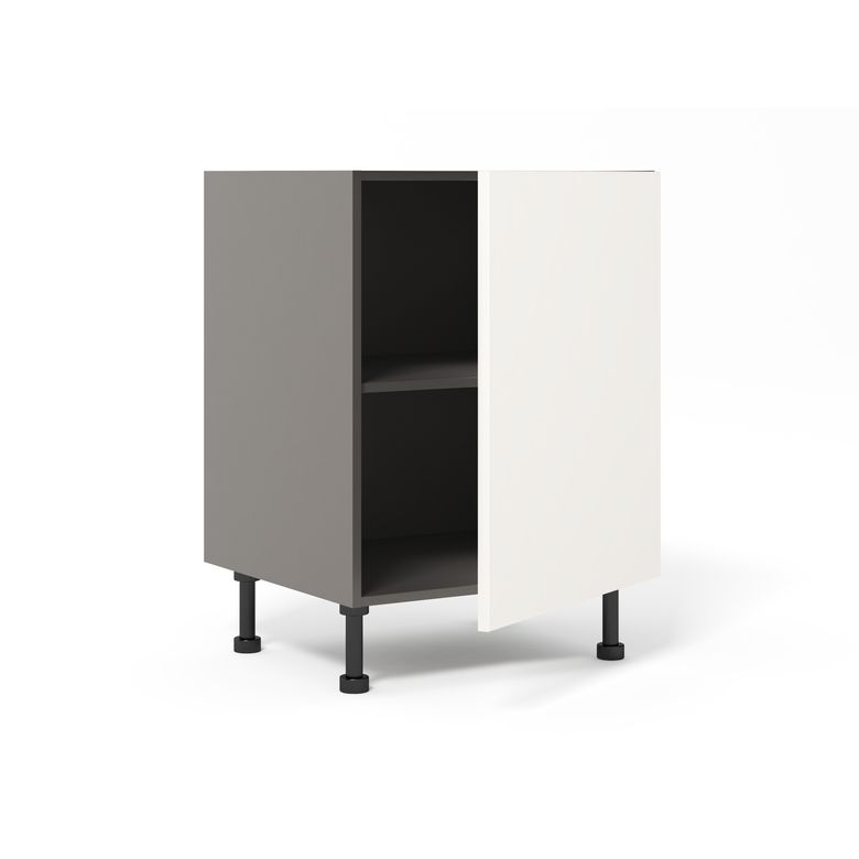 Bas 1 porte Agile blanc H92xL60xP63 D Main Image