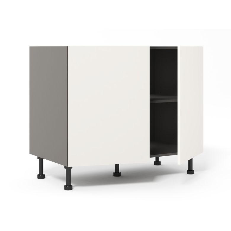 Meuble bas de rangement de cuisine 2 portes, 1 tablettes