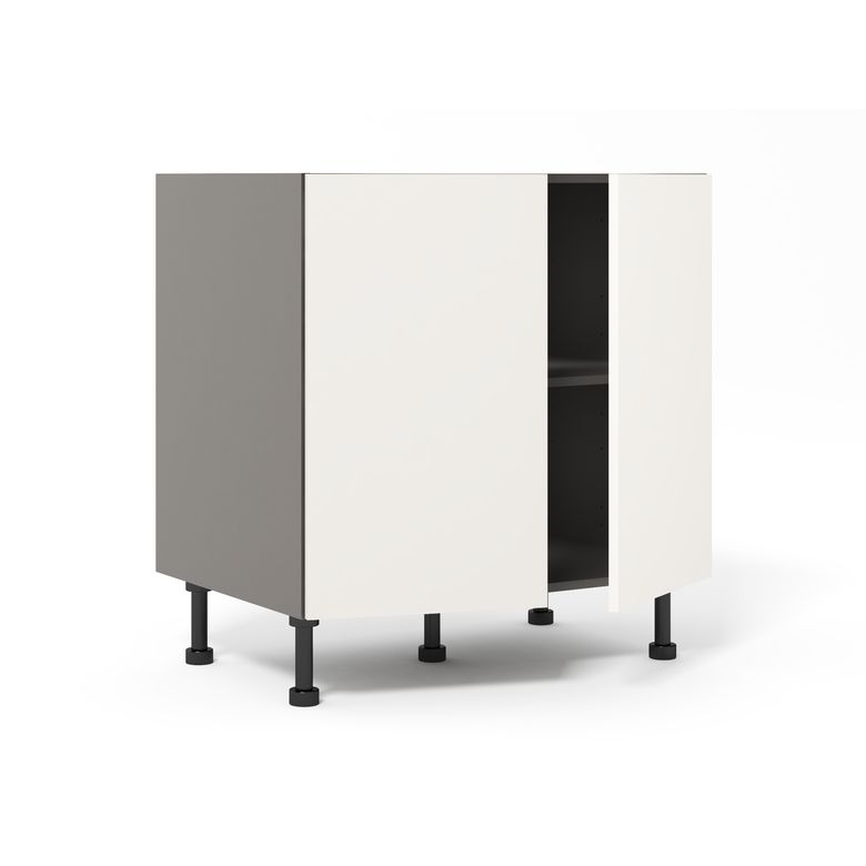 Bas 2 portes Agile blanc H92xL80xP63 Main Image