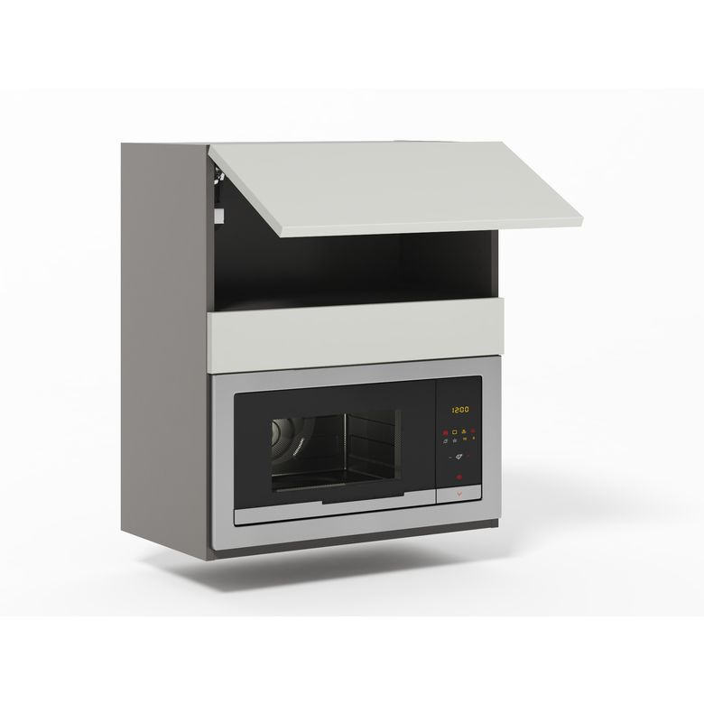Meuble haut de cuisine pour micro-ondes, 1 abattant