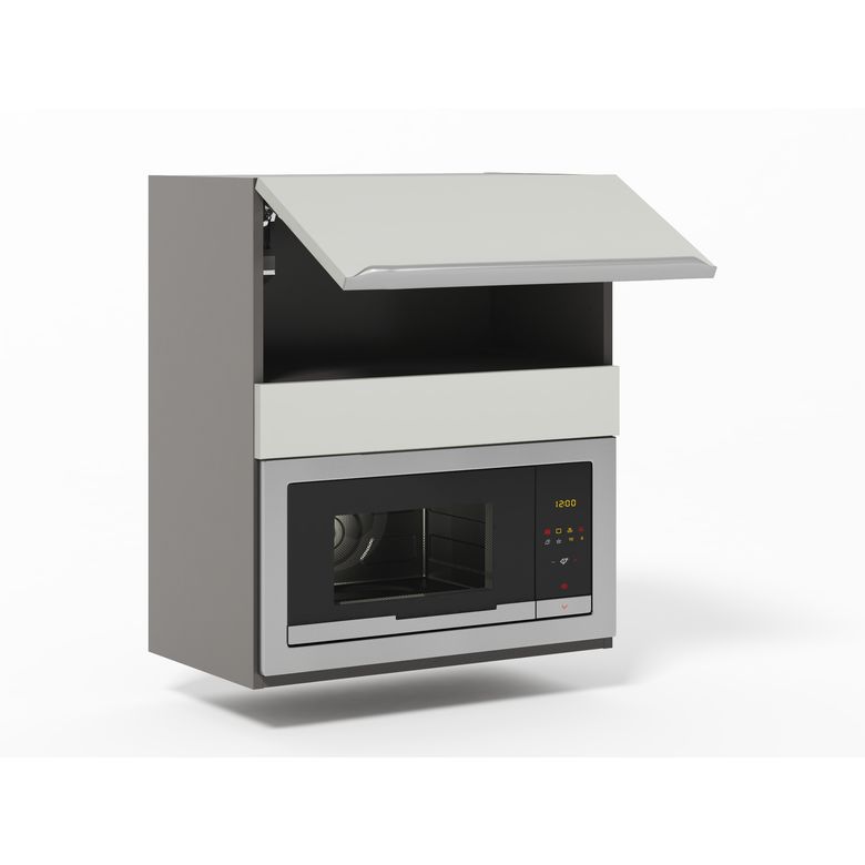 Meuble haut de cuisine pour micro-ondes, 1 abattant