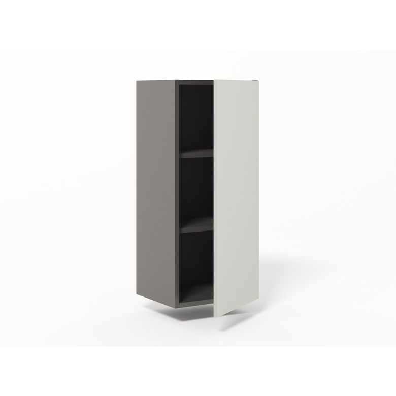 Meuble haut de rangement H.91 cm - 1 porte, 2 tablettes